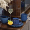 Dom Filiżanka porcelanowa do kawy herbaty Altom Design Reactive Stripes 220 ml