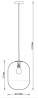 Elektryka i elektronika  Lampa sufitowa skandynawski design, zwis Drops, duży szklany klosz, biały