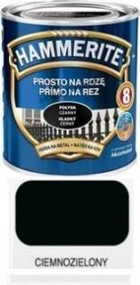 Malowanie Hammerite Farba do metalu Ciemnozielony połysk 0,25 l