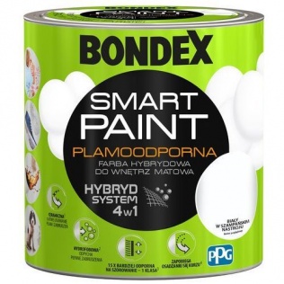 Bondex Smart Paint Farba plamoodporna Bondex biały w szampańskim nastroju 2,5 L