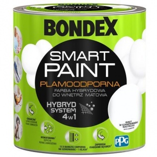 Malowanie Farba plamoodporna Bondex biały w szampańskim nastroju 2,5 L