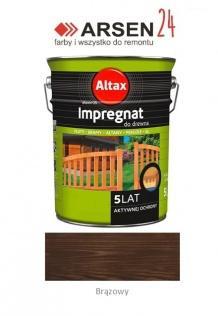 Malowanie Impregnat dekoracyjny do drewna Altax brązowy 4,5 l