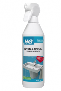 Porządki i chemia  HG czysta łazienka – pianka w sprayu 500ml