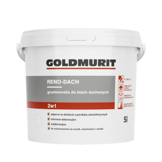 Goldmurit Reno-Dach - farba do dachów szary jasny RAL7047 5l 