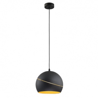 Elektryka i elektronika  Lampa wisząca TK Lighting YODA BLACK 1 punkt światła ORBIT