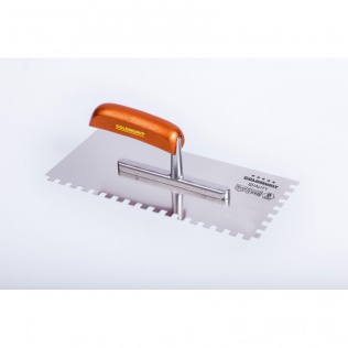 Budowa NIERDZEWNA PACA DO KLEJU GM - GRYF ALUMINIOWY UCHWYT DREWNO 280 MM ZĄB 6X6