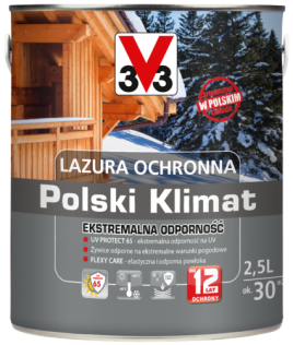 Malowanie Lazura ochronna V33 Polski klimat ekstremalnie odporna 5 l palisander