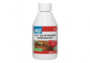 Porządki i chemia  HG 4 w 1 do wyrobów skórzanych 250ml