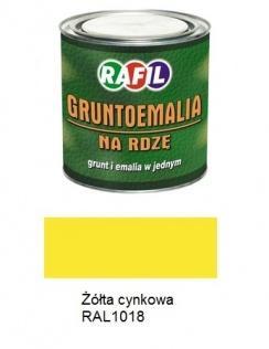 Malowanie Farba Rafil Gruntemalia Żółty Cynkowy RAL 1018 Półmat 0,8 l