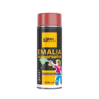 Farby wielopowierzchniowe Emalia uniwersalna czerwony karmin Bausolid 400ml RAL3002