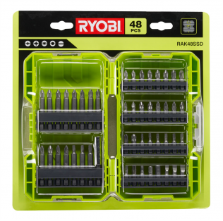 Akcesoria narzędziowe Zestaw bitów Ryobi RAK48SSD 48 sztuk