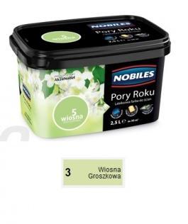 Malowanie Farba lateksowa do ścian Nobiles Pory Roku wiosna groszkowa 3 2,5 l