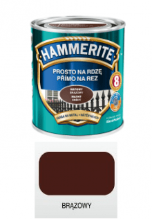 Malowanie Hammerite Farba do metalu Brązowy matowy 0,25 l