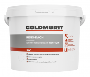 Farby zewnętrzne Reno-Dach farba do blach dachowych ceglasty R8004 5l